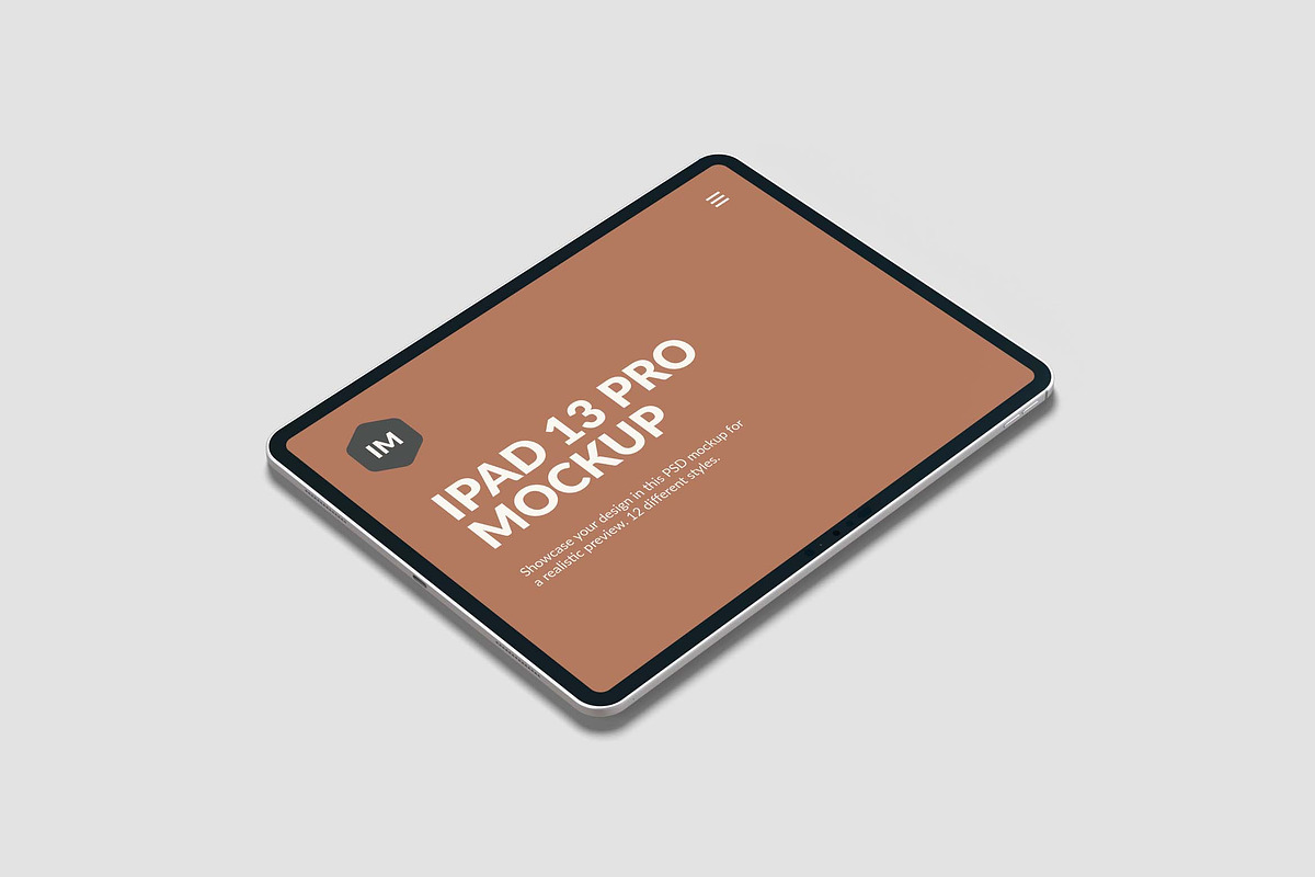 Ipad 13 Pro Mockup, an iPad Mockup by graphiccrew (Photo 7 of 13)