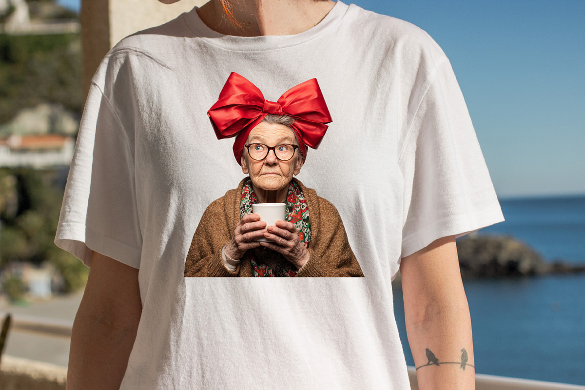 Funny Old Lady Christmas Sublimation, an Illustration by SVGArt (Photo 8 of 8)