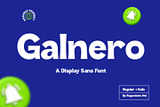 Galnero - A Display Sans Serif, a Sans Serif Font by RagamKata (Thumbnail 1 of 10)