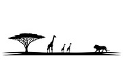 Abstract Savanna Scenery Silhouette, a Graphic by Artivon (Thumbnail 10 of 13)