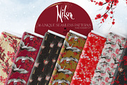 Japanese Cranes Seamless Patterns, a Pattern Graphic by KaramfilaS (Thumbnail 1 of 19)