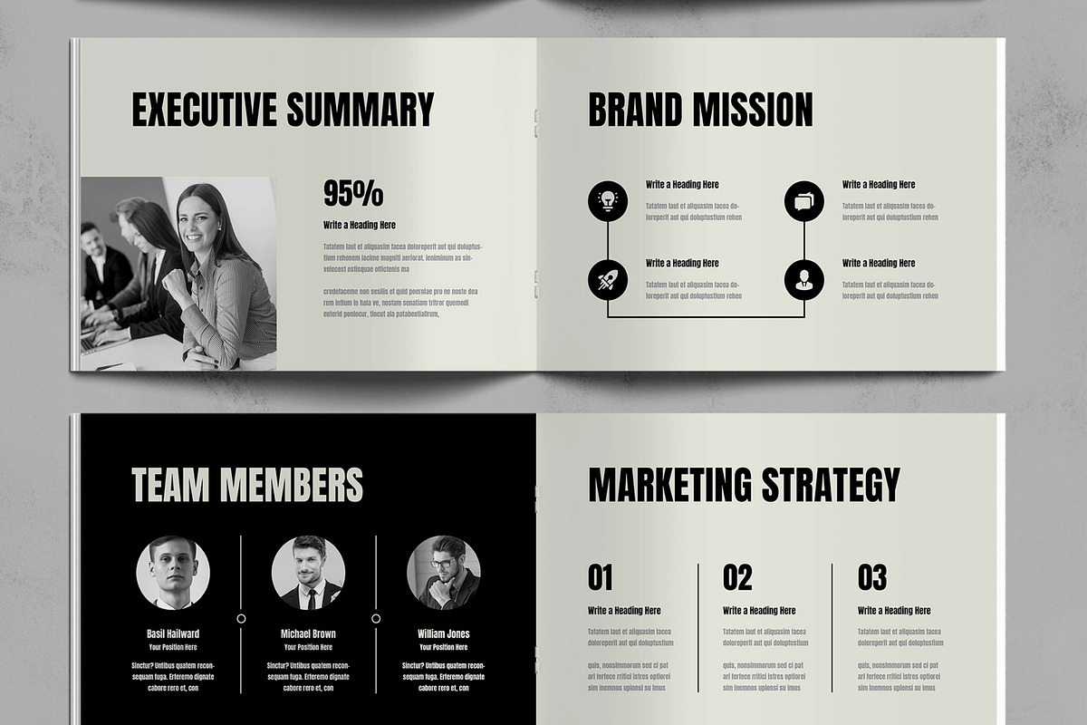 Marketing Strategy Plan Brochure, a Brochure Template by ContestDesign (Photo 3 of 5)