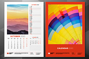 Wall Calendar 2020, a Stationery Template by AntartStock (Thumbnail 2 of 6)