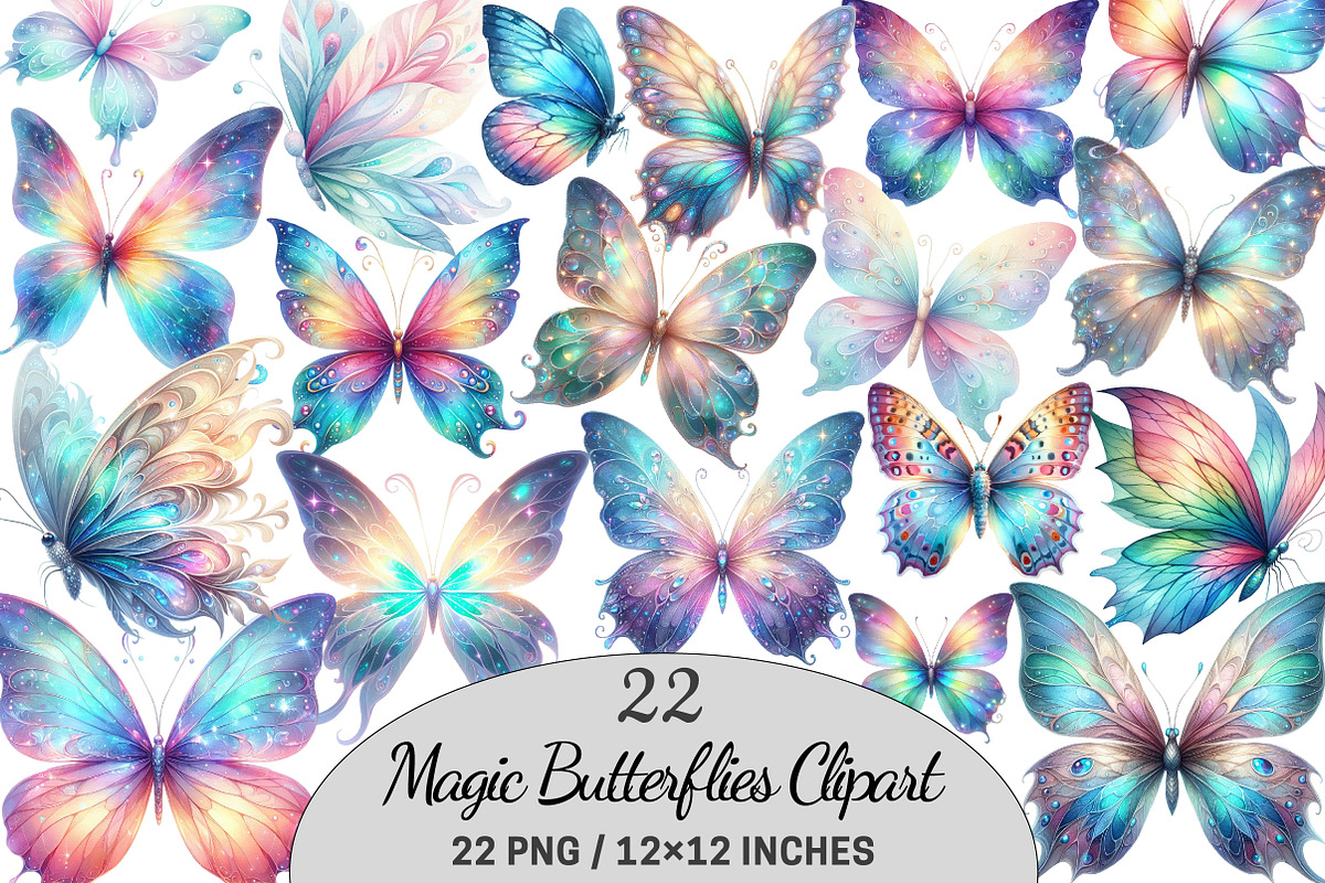 Magic Butterflies Clipart Butterfly, a Graphic by CitraGraphics (Photo 1 of 5)