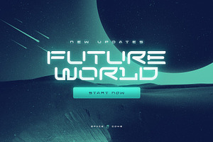 Space Gome - Futuristic Display Font