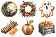 Soft Rustic Halloween Clipart, an Illustration by Craft Nest (Thumbnail 5 of 6)