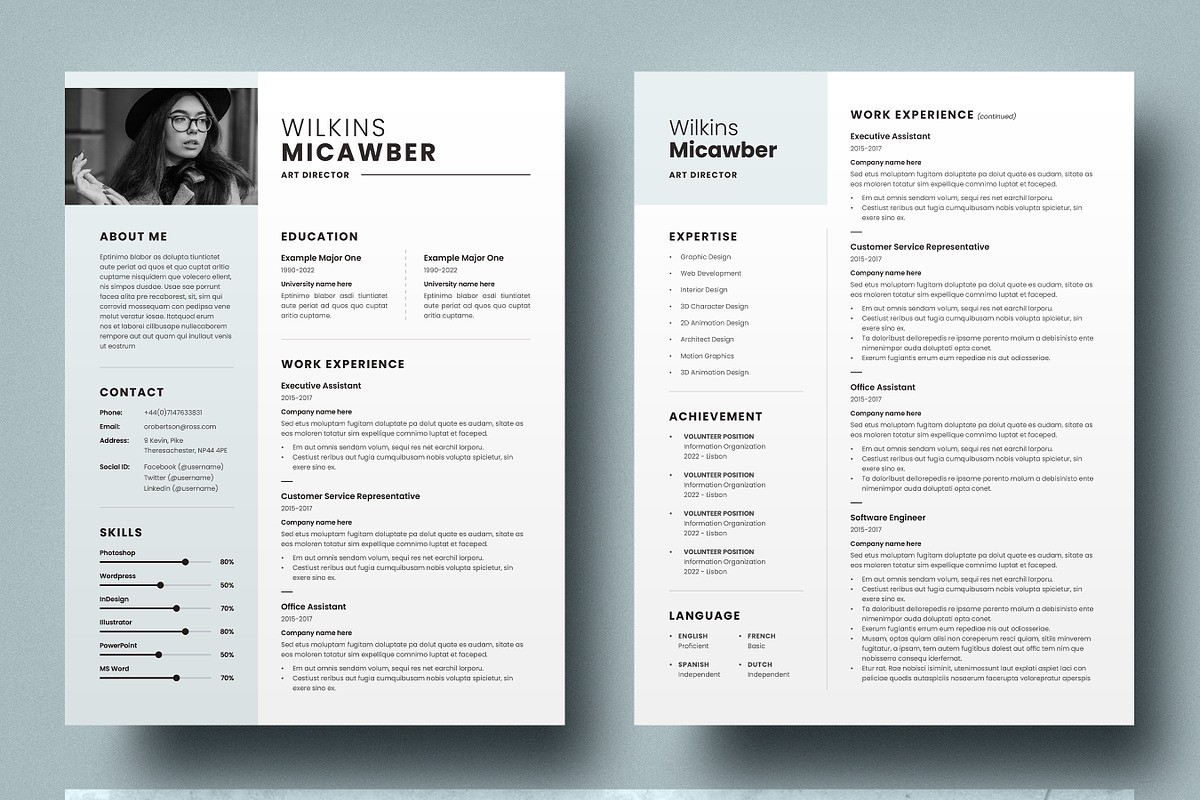 Corporate Resume Template, a Resume Template by DesVert (Photo 3 of 6)