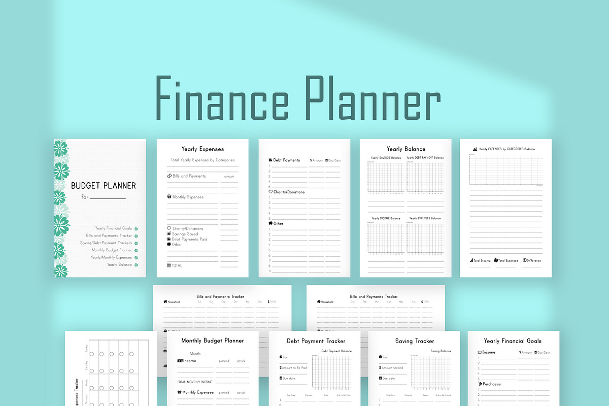 Budget Kit, fits Mini Happy Planner, a Stationery Template by EasyLifePlanners (Photo 1 of 8)