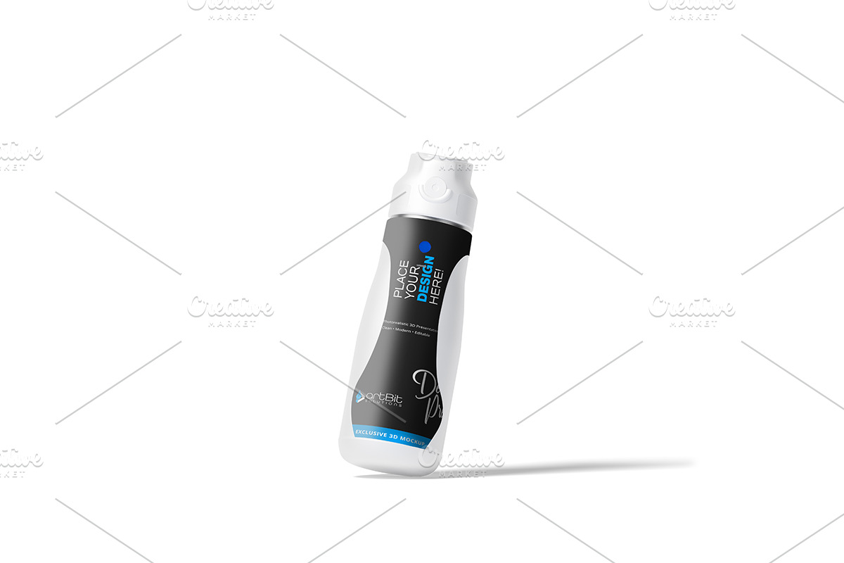 Electric Heating Water Bottle Mockup, a Packaging Mockup by artBit Design Studio (Photo 5 of 9)