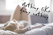 Handwritten Lazy Font, a Sans Serif Font by pixelcolours (Thumbnail 4 of 7)