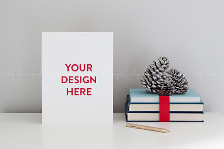 Christmas Stationery Page Mockup