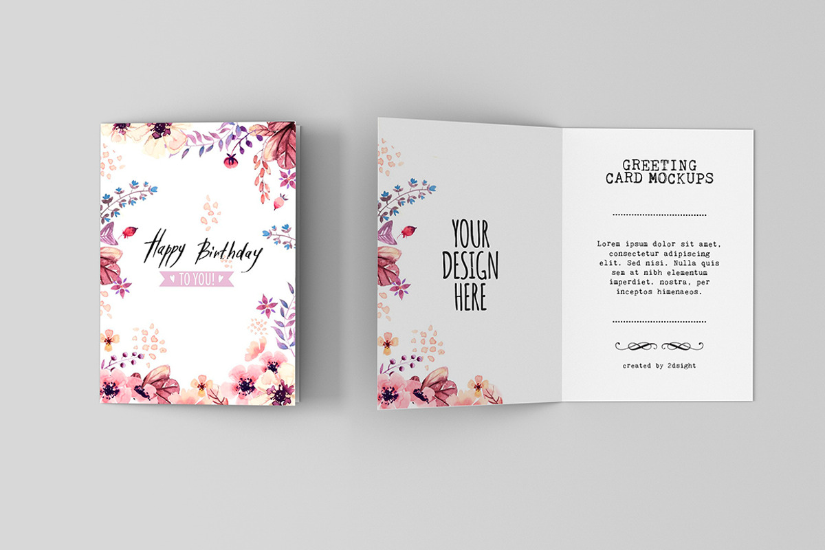 Invitation & Greeting Card Mockup v2, a Print Template by 2dsight (Photo 6 of 15)