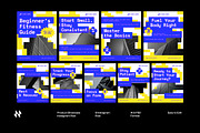 Fitness Guides Instagram Carousel, a Social Media Template by Neermana (Thumbnail 1 of 4)