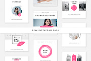 Pink Instagram Pack, a Social Media Template by Swiss_cube (Thumbnail 1 of 4)