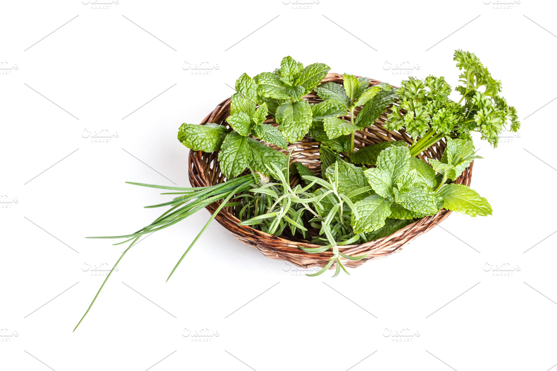 Basket of herbs