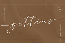 Gettins - Modern Calligraphy Script