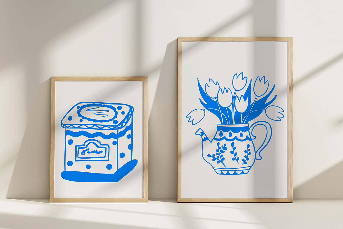 Tea Time line art, a Food Illustration by Carpet Tapete Pretzel (Photo 7 of 7)
