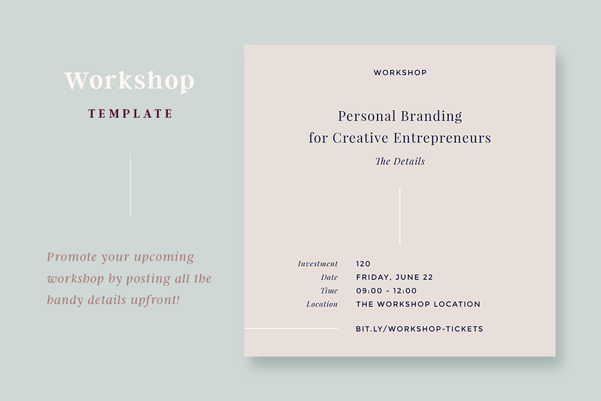 Hepburn Instagram Post Templates, a Social Media Template by Head of House (Photo 6 of 12)