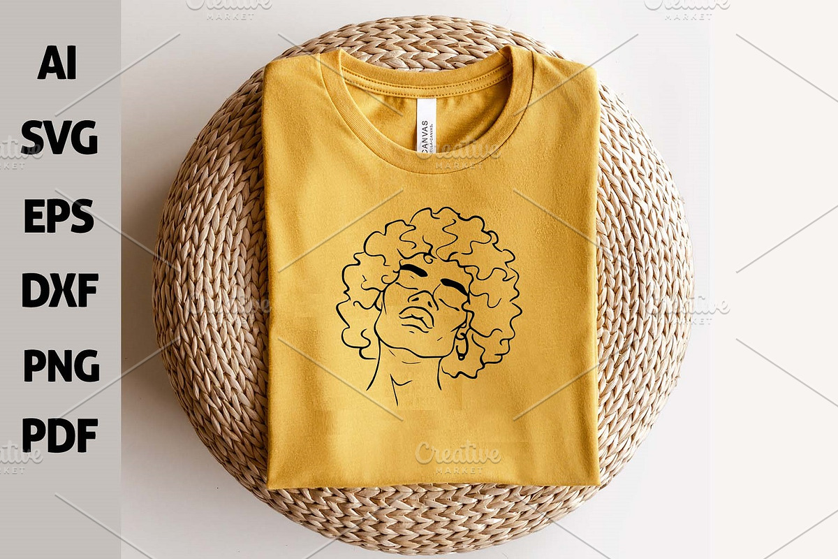 Afro Man, Black African American SVG, an Object Graphic by FancyDesignStudio (Photo 3 of 5)