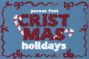 Porous handwritten winter font, a Handwritten Font by Aleks.Flaks