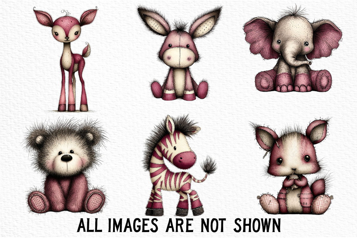 Baby Animal Clipart Bundle, an Illustration by Craft Nest (Photo 2 of 6)