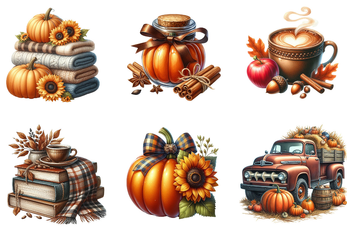 Watercolor Autumn Sublimation, an Illustration by cherrydesign (Photo 2 of 3)
