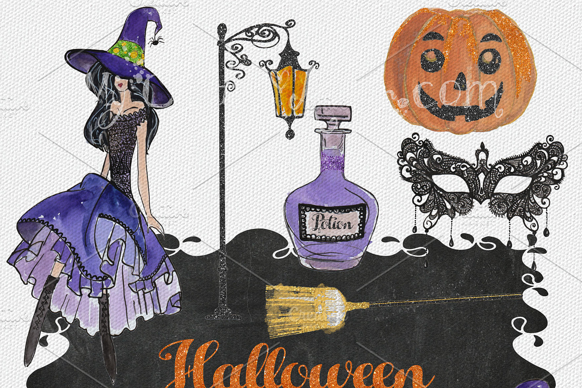 halloween Clip Art, an Illustration by My Creative Atelier (Photo 2 of 3)