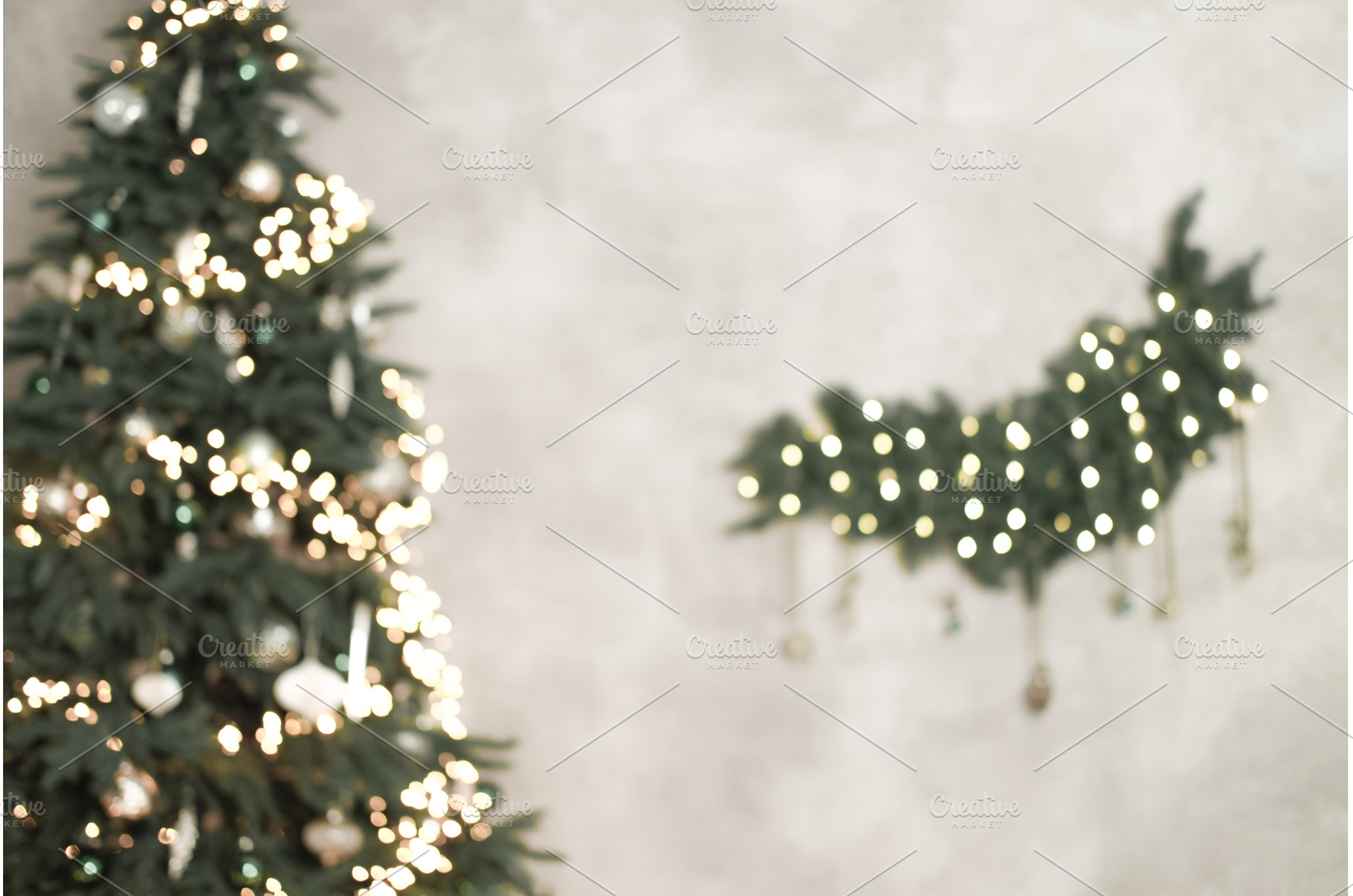 Christmas tree with festive lights, a Holiday Photo by Anna Efetova