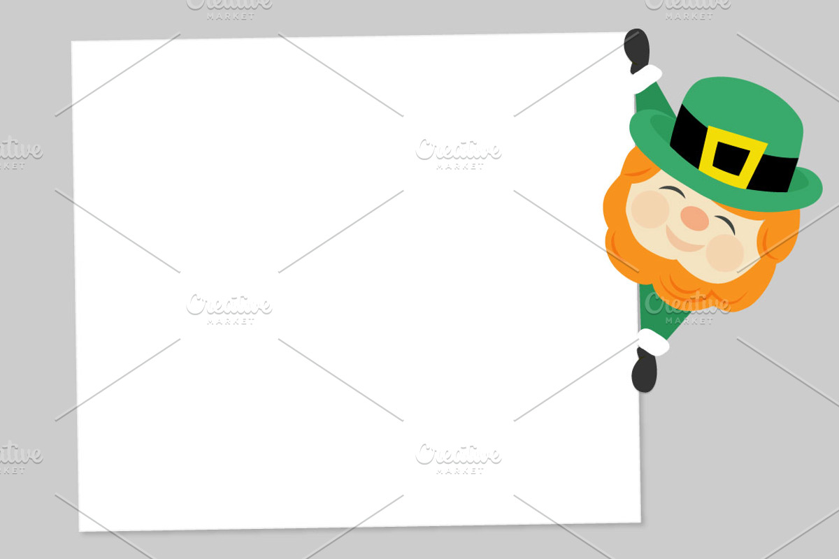 Leprechaun Peeking, an Illustration by Illustrations by Jessie (Photo 3 of 5)