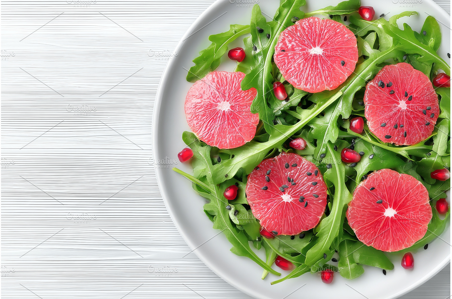 A vibrant spring salad featuring, a Food & Drink Photo by ZinetroN