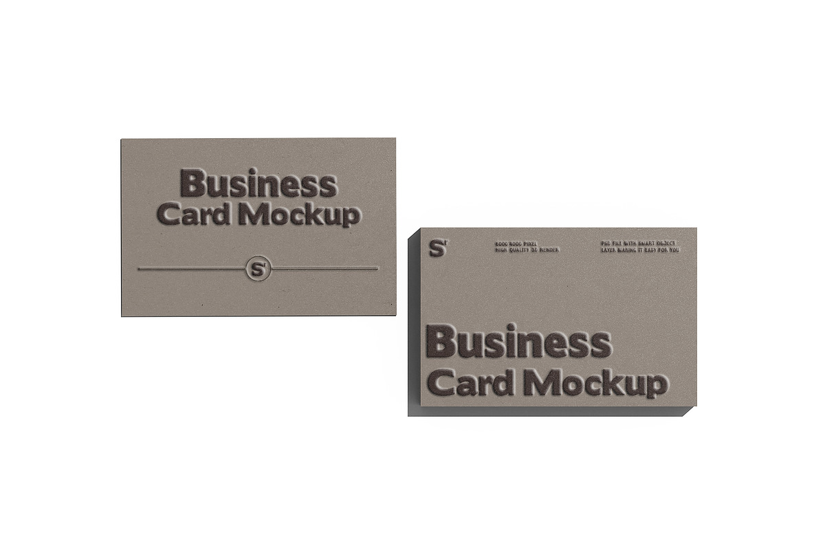 Minimalist Business Card Mockup Set, an Advertising Mockup by pixelmock (Photo 9 of 15)