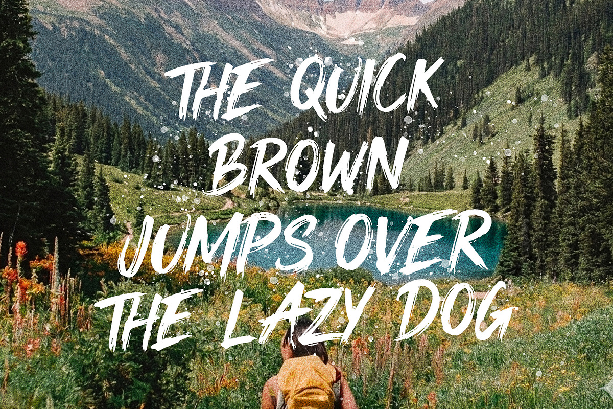 Greatwild Hand Drawn Brush Font, a Handwritten Font by Maulana Creative (Photo 4 of 7)