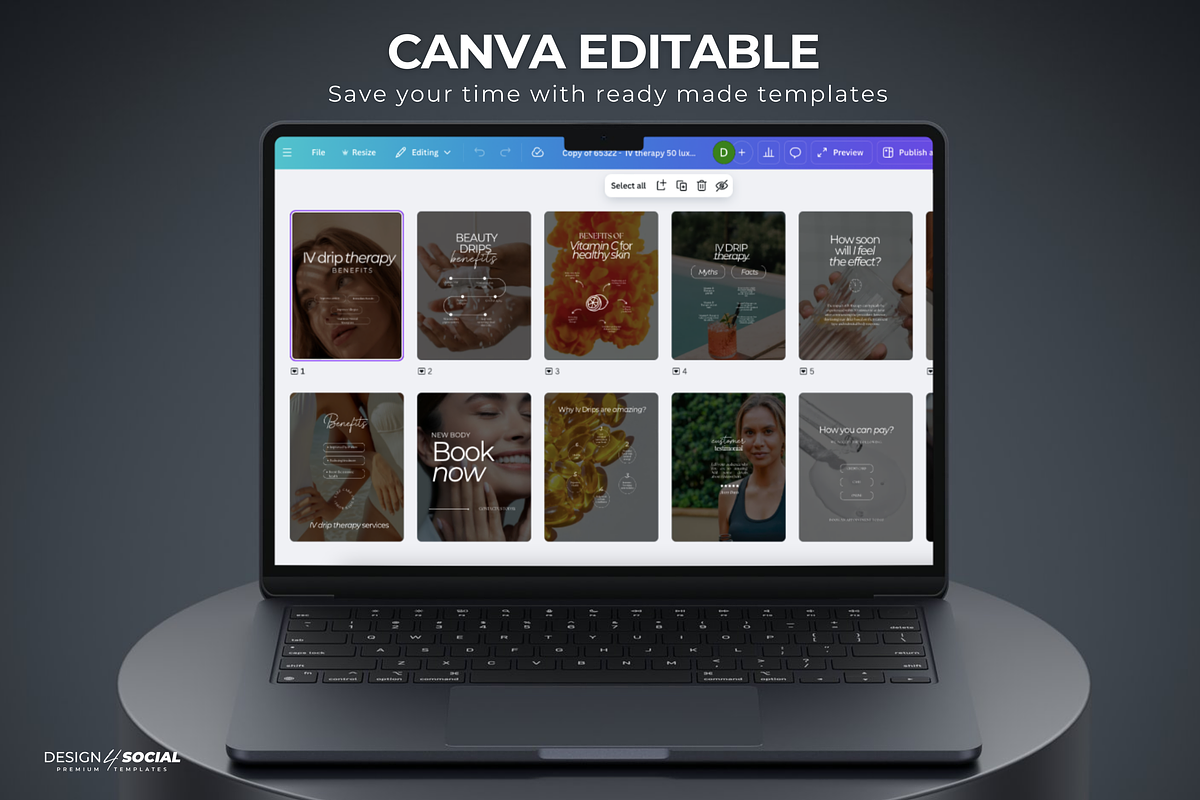 IV Therapy Canva Templates preview 6