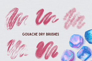 Procreate Gouache Brushes IBox