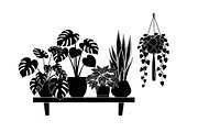 50 Botanical Garden Silhouette bundl, an Illustration by Designs_River (Thumbnail 36 of 51)