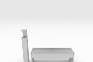 3D Model Bench Park 24