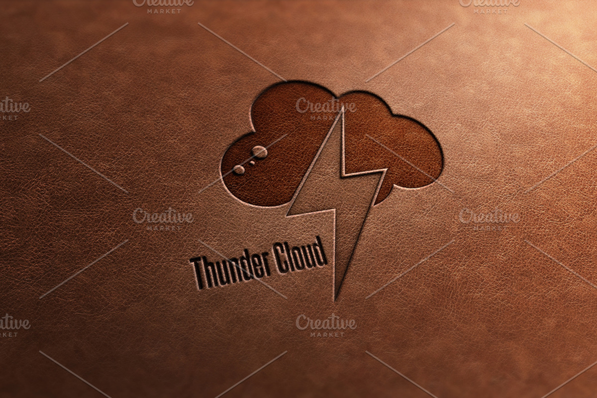 Thunder Cloud Logo Design, a Branding & Logo Template by Florin Chitic
