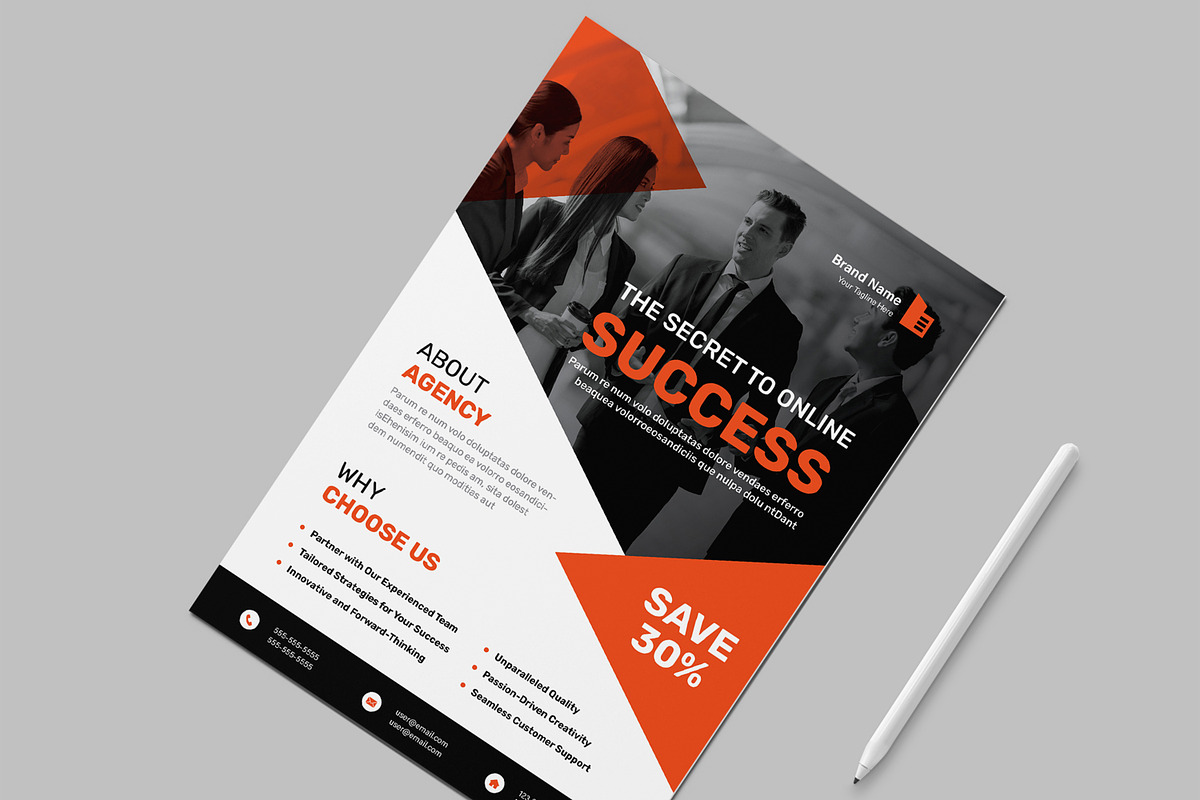 Business Flyer Template, a Flyer Template by ContestDesign (Photo 2 of 3)