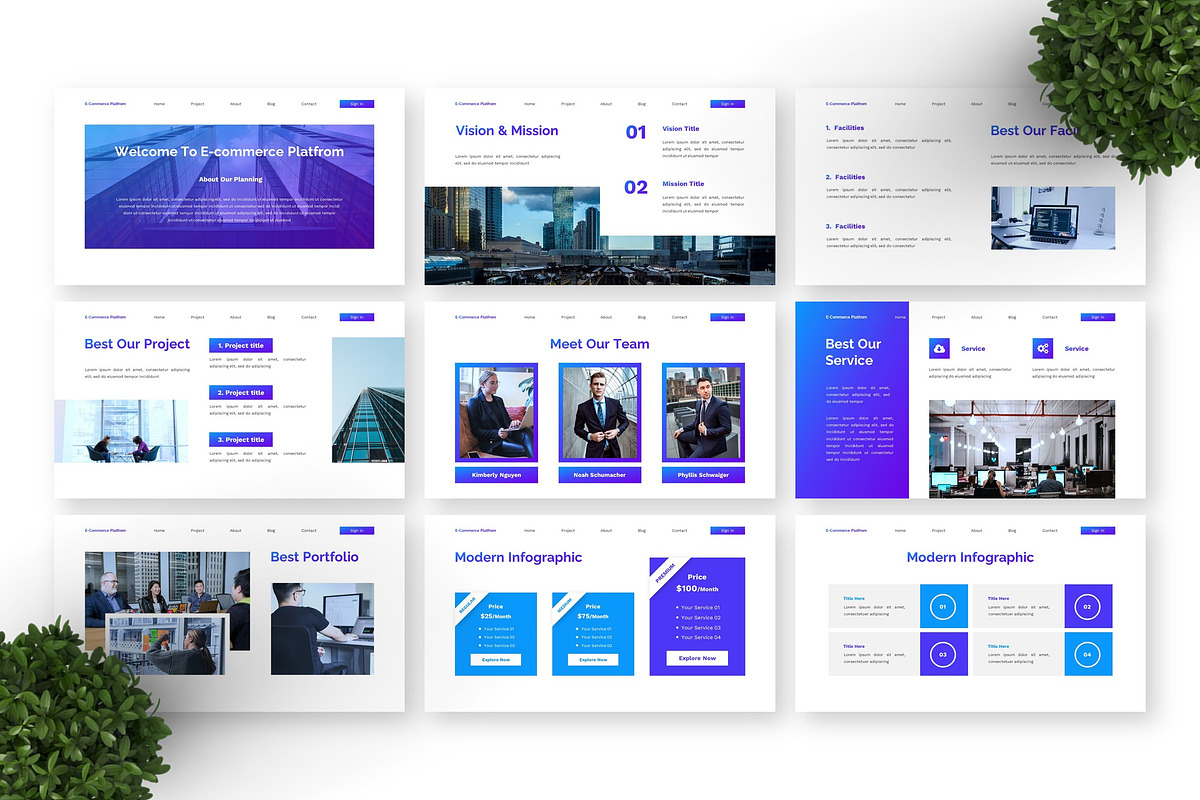 E-Commerce Platform - Business PPT preview 6