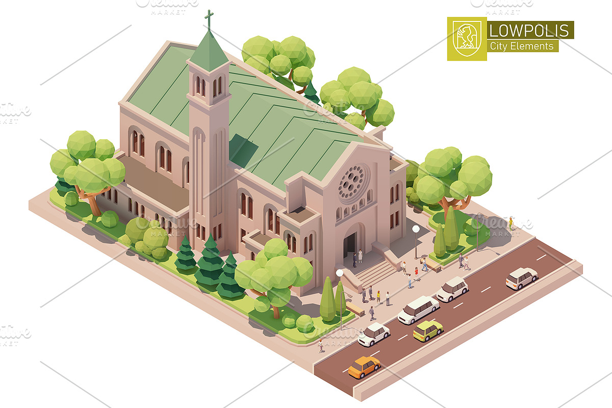 Isometric city map elements, an Object Graphic by tele52 (Photo 22 of 72)