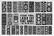 Elegant Floral Laser Cut Panel Bundl, a Graphic by BIPLOB EXPERT (Thumbnail 1 of 10)