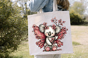 Whimsical Spring Koala Clipart PNG, an Illustration by Canvas Craft (Thumbnail 5 of 7)