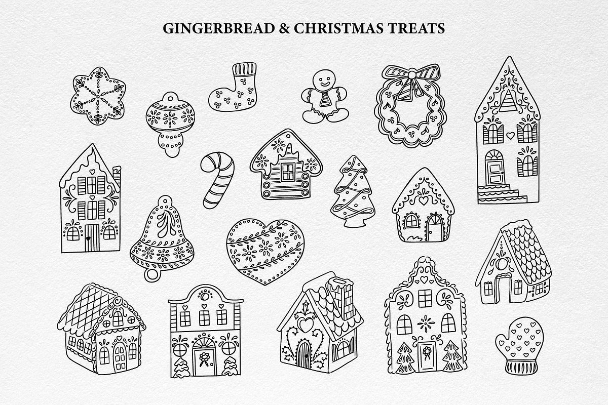Merry Christmas HandDrawn Collection, a Decorative Illustration by Decor Lines (Photo 5 of 12)