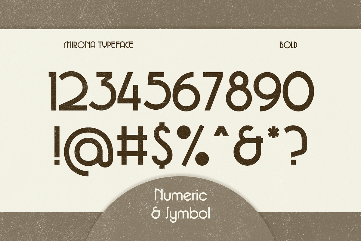 Mirona - Display Retro Font, a Sans Serif Font by Prominent & Affluent (Photo 5 of 9)