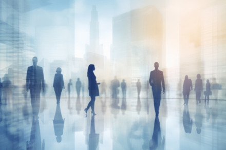 motion blur image of business professionals, blurred background, business cente, a Background Photo by Natalia Klenova's Shop