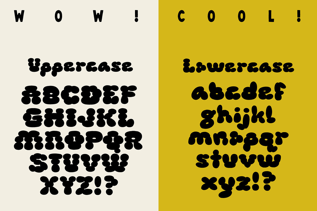 Puffie - Unique Bubble Font, a Font by Studio Funshop by Kelli (Photo 9 of 12)