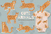 Wild Animals Patterns, a Pattern Graphic by watercolor kamill (Thumbnail 1 of 11)