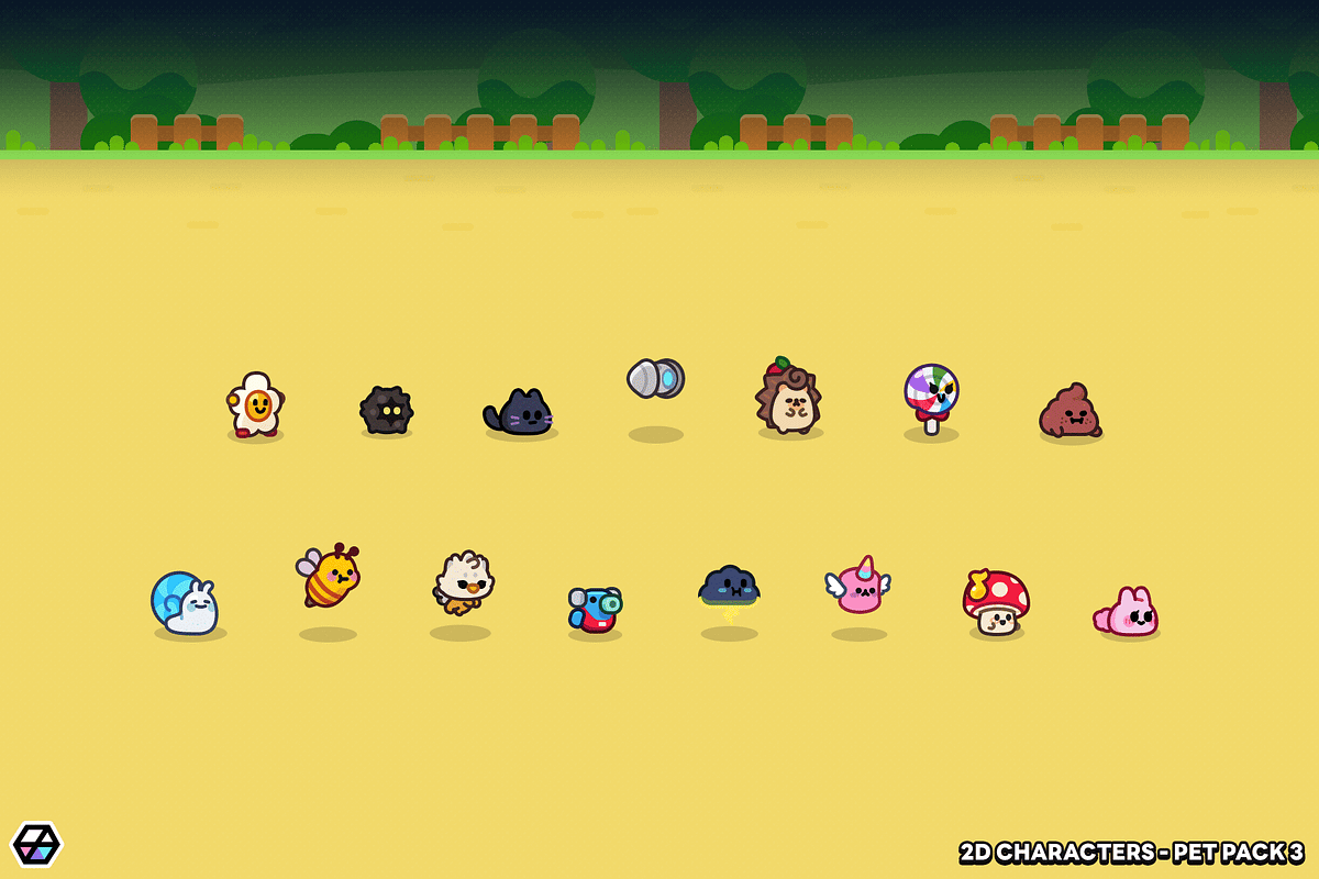 2D Characters - Pet Pack 3, an Animal Illustration by LAYERLAB (Photo 3 of 7)