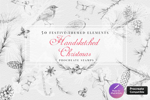 Procreate handcrafted Christmas