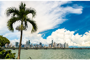 Skyline of panama city stock photo containing panama and city, an Architecture Photo by Leonid Andronov